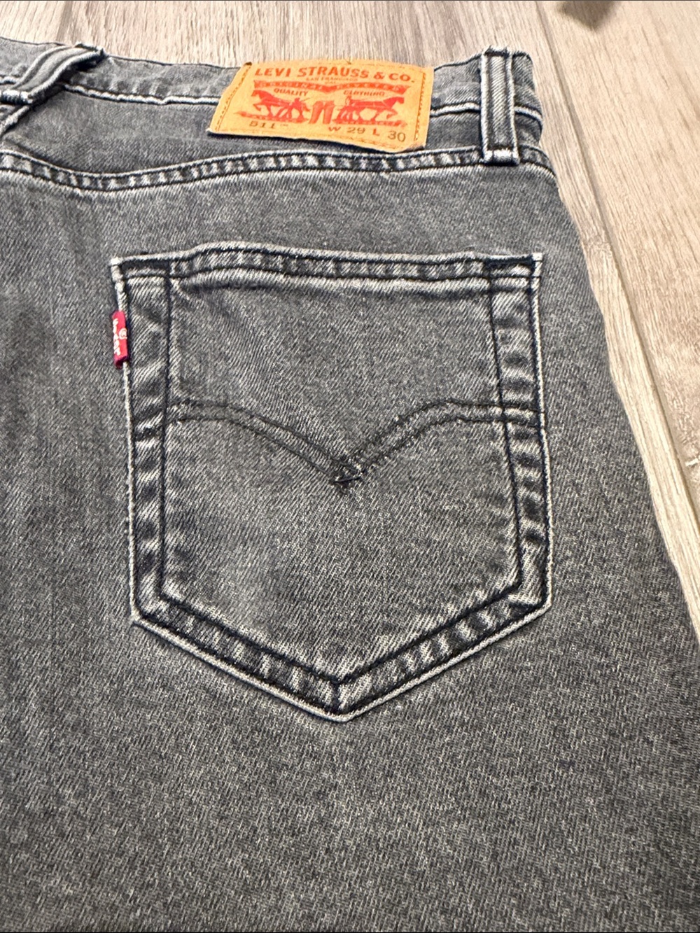 Levi's 511 Grey Straight Jeans